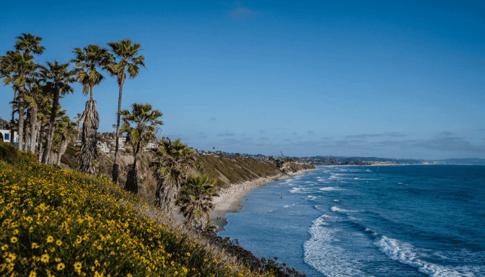 Aerial view of Encinitas, California