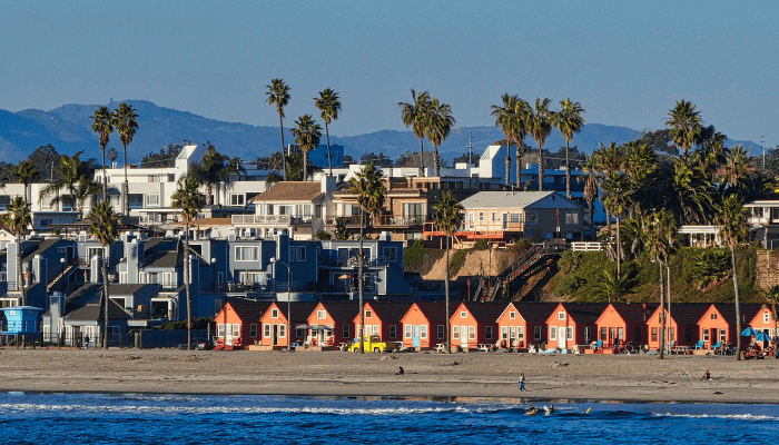 Aerial view of Oceanside, California