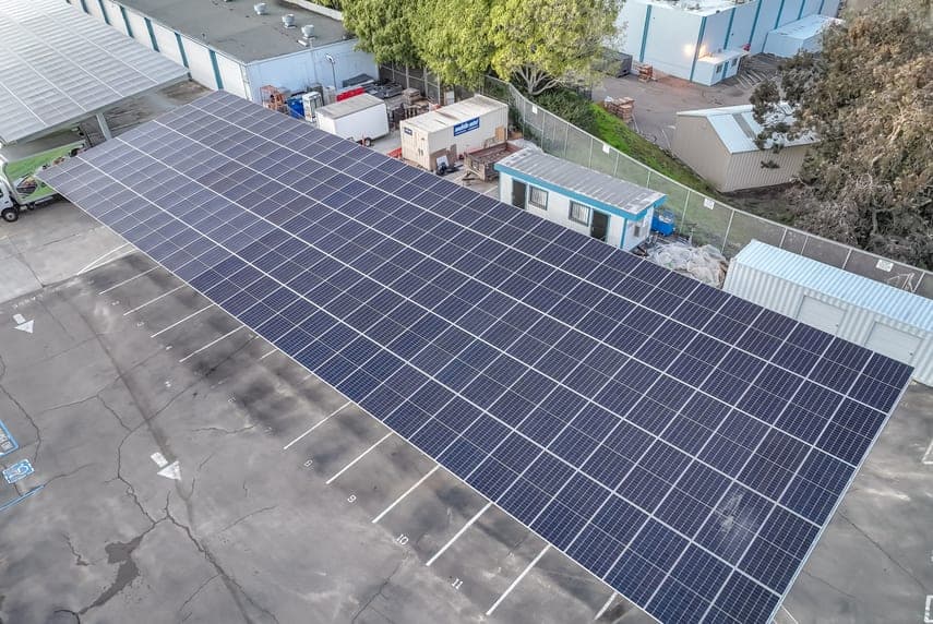 Ground-mount commercial solar array