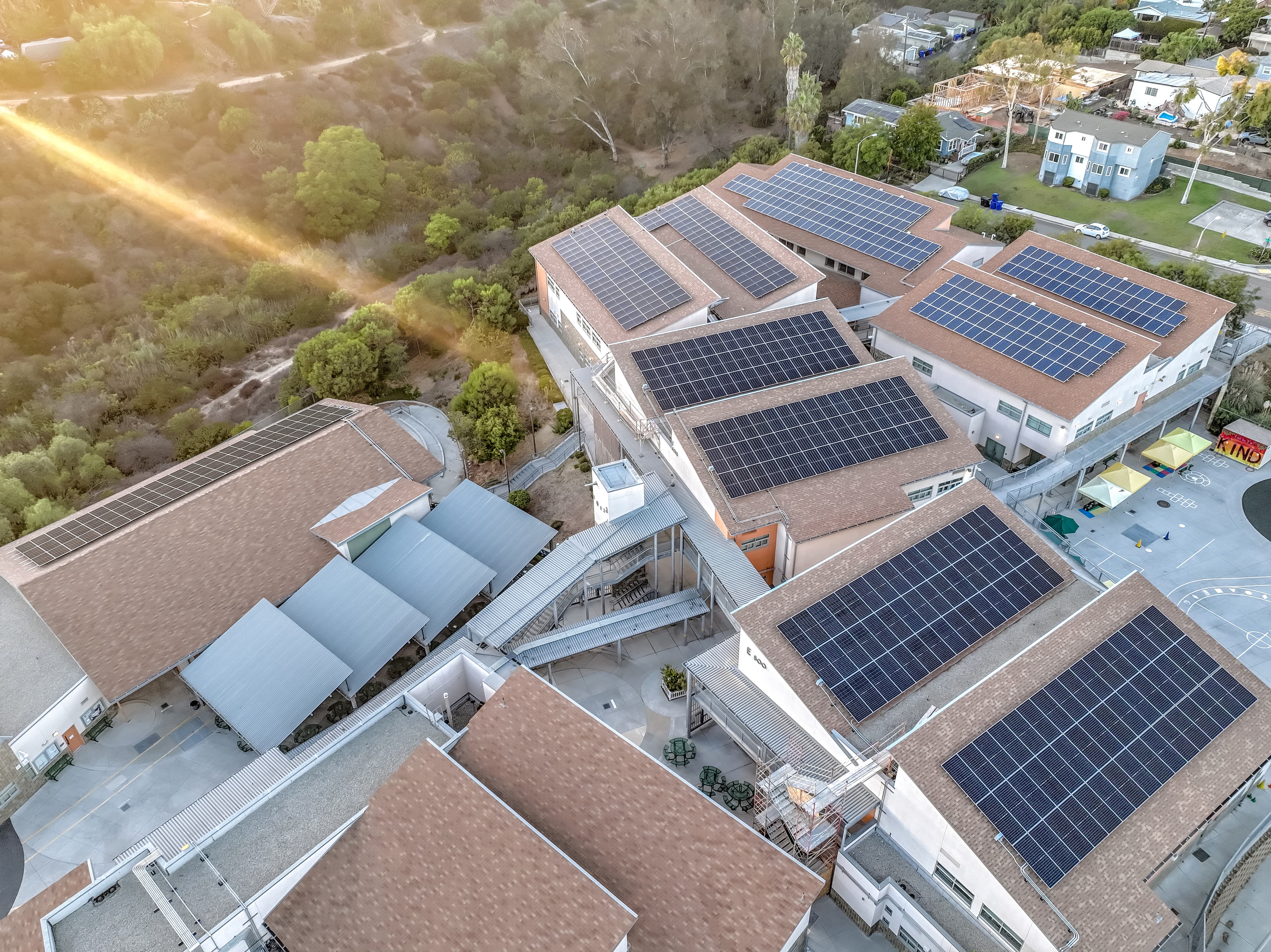 Custom home under construction with solar planning underway