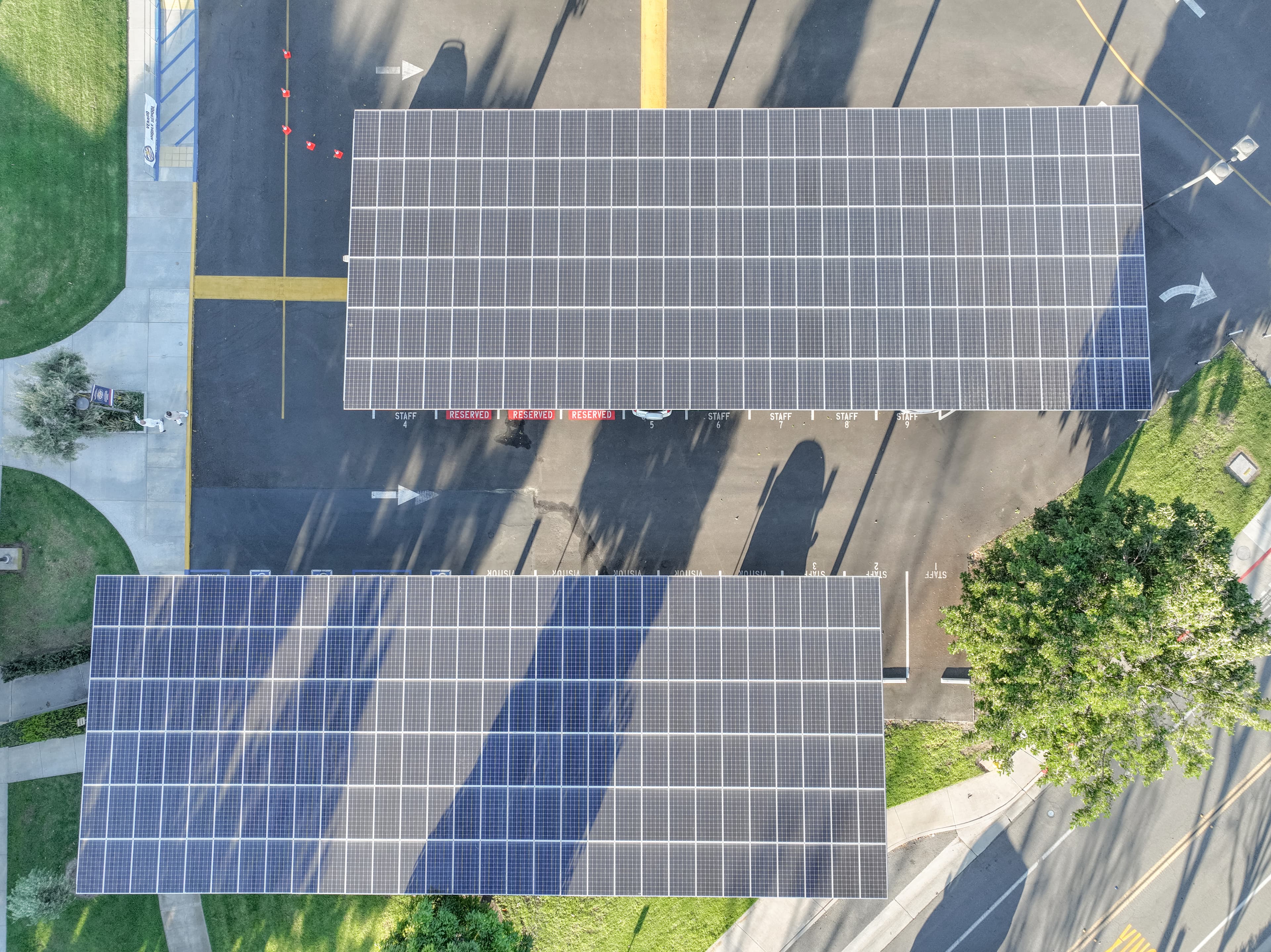 Modern home and commercial rooftop solar installations