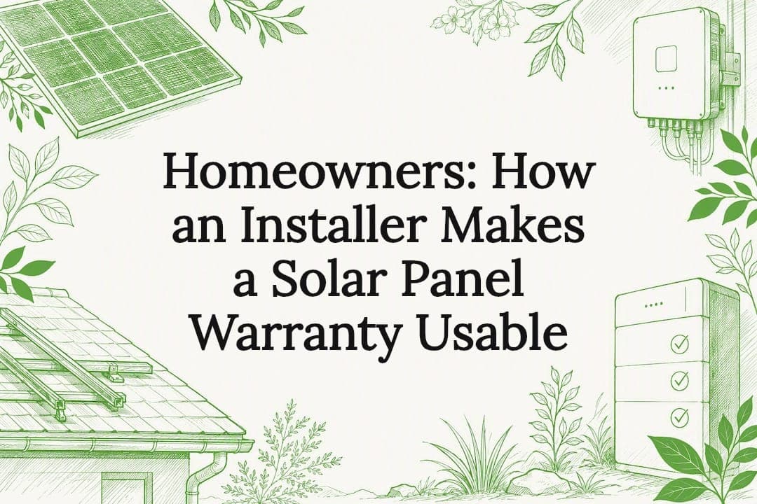Homeowners: How an Installer Makes a Solar Panel Warranty Usable
