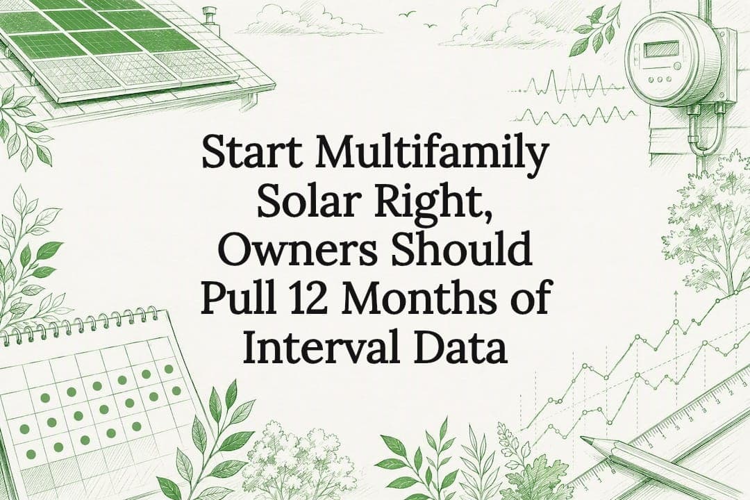 Start Multifamily Solar Right, Owners Should Pull 12 Months of Interval Data